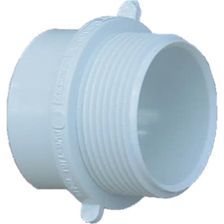 Cool Kitchen 72420 2 in. Spigot x 2 in. Male Pipe Thread PVC-DWV Fittings Adapter; White CO945889